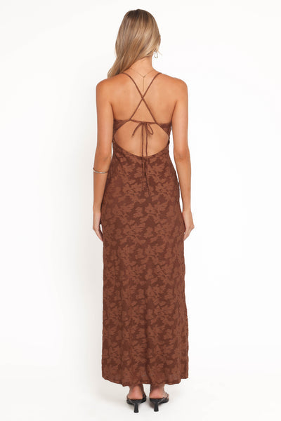 The brown dress