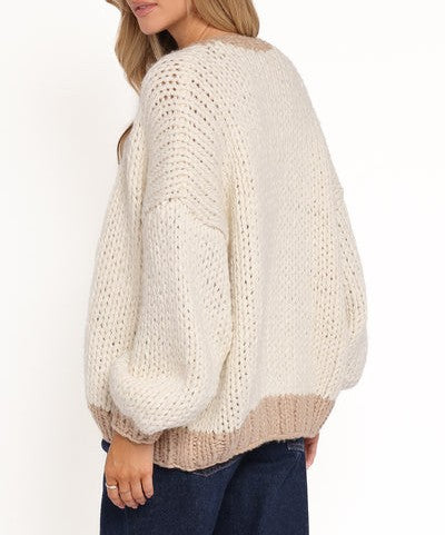 Open front sweater