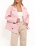 Cropped Coat in Baby Pink